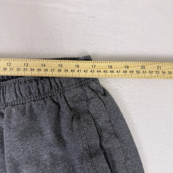 Nike Mens XXL Dark Grey Heather Open Bottom Fleece Sweatpants Pockets - Picture 4 of 8